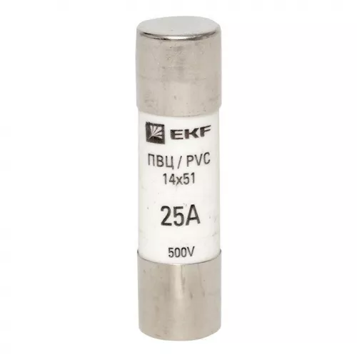 Вставка плавкая цилиндрическая ПВЦ 14х51 25А EKF pvc-14x51-25 фото 2