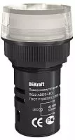 Лампа коммутац. ADDS 22мм LED 220В ЛK-22 бел. SchE 25001DEK