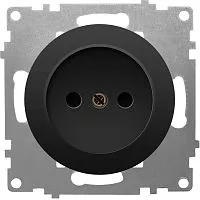 Розетка 1-м СП Florence 16А IP20 без заземл. винт. клеммы механизм черн. 1E10301303 OneKeyElectro 2172812