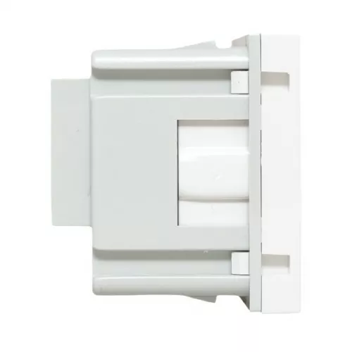 Розетка 1-м C-Line 2мод. 45х45 РКС-20-30-П с заземл. бел. EKF E2MR16-028-10 фото 3