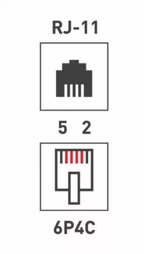Розетка телефонная 2-м ОП RJ11 бел. Rexant 03-0002 фото 10