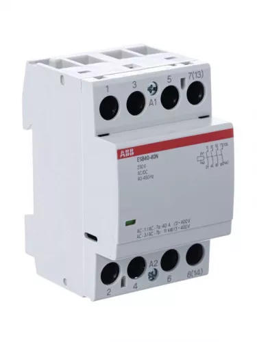 Контактор ESB40-40N-06 модульный (40А АС-1 4НО) катушка 230В AC/DC ABB 1SAE341111R0640 фото 2