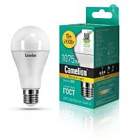 Лампа светодиодная LED13-A60/830/E27 13Вт грушевидная 3000К тепл. бел. E27 1045лм 220-240В Camelion 12045