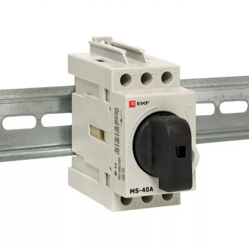 Рубильник мод. 3п MS-40A на DIN-рейку EKF ms-40d фото 4