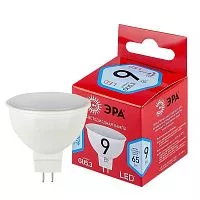 Лампа ЭКО LED MR16-9W-840-GU5.3 R GU5.3 R 9Вт софит нейтр. холодн. бел. (уп.10шт) Эра Б0050199