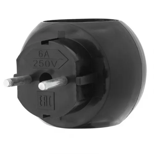 Тройник электрический "Шар" 220В 6А черн. REXANT 11-1063-1 фото 3