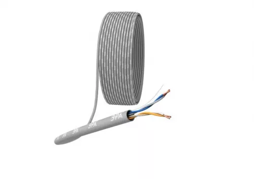 Кабель витая пара U/UTP кат.5e 2х2х24AWG solid CU PVC сер. 305м (м) Эра Б0044428