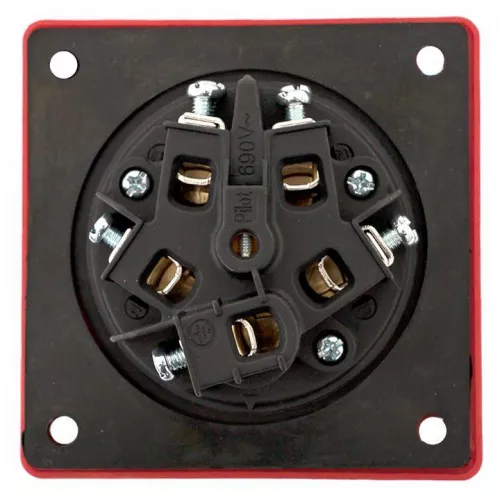 Розетка стационарная внутренняя 3352 3Р+РЕ+N 63А 380В IP67 PROxima EKF ps-3352-63-380 фото 5