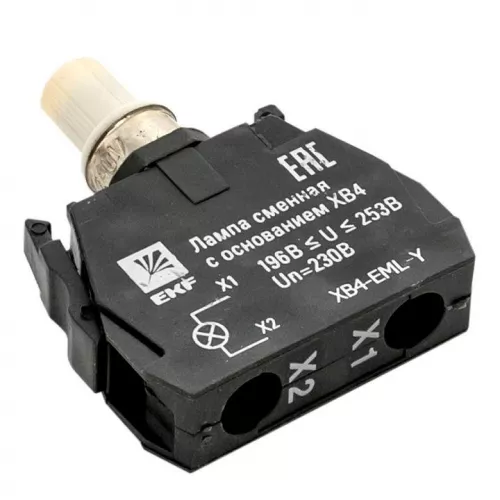 Лампа сменная с основанием XB4 желт. 230В PROxima EKF XB4-EML-Y фото 7