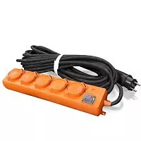 Удлинитель 5х20м с заземл. 16А IP44 У10-026 с выкл. с индик. КГ 3х1.5 розетки с защ. крышкой UNIVersal 9634139