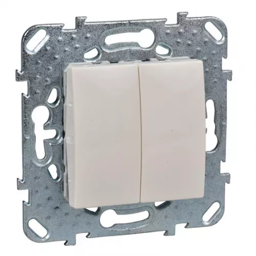 Механизм выключателя 2-кл. СП Unica 10А IP20 (сх. 5) беж. SchE MGU5.211.25ZD