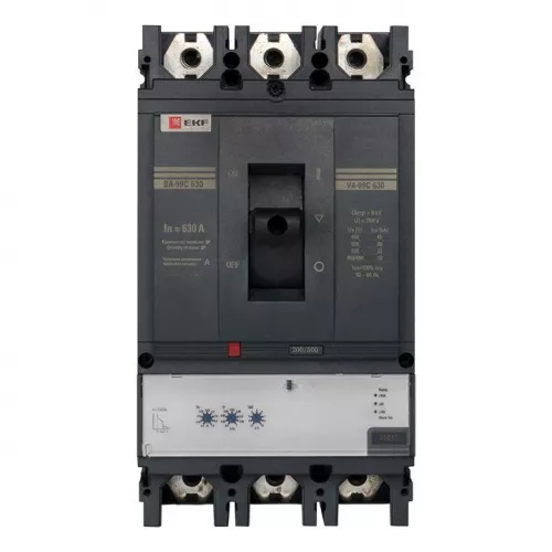 Выключатель автоматический 3п 630/630А 45кА ВА-99C Compact NS PROxima EKF mccb99C-630-630 фото 6