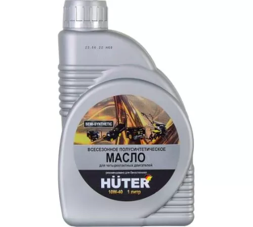 Масло моторное 10W-40 полусинтетическое для четырехтактных двигателей для техники Huter 1л Ресанта 73/8/1/1 фото 5 Масло моторное 10W-40 полусинтетическое для четырехтактных двигателей для техники Huter 1л Ресанта 73/8/1/1 фото 5