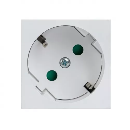 Розетка 45х45 PRO 45град. с заземл. белая EKF E6MR16-028-10-45 фото 2