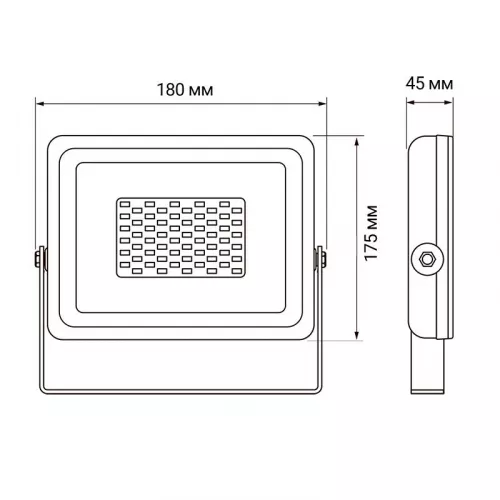 Прожектор светодиодный PFL-SC-SMD-50Вт 50Вт IP65 6500К мат. стекло JazzWay 5001435 фото 2 Прожектор светодиодный PFL-SC-SMD-50Вт 50Вт IP65 6500К мат. стекло JazzWay 5001435 фото 2