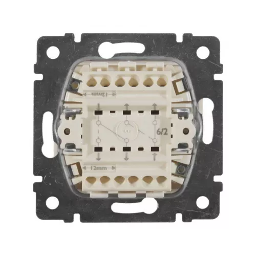 Механизм переключателя на 2 направления 2-кл. СП Valena 10А IP31 250В сл. кость Leg 774308 фото 2