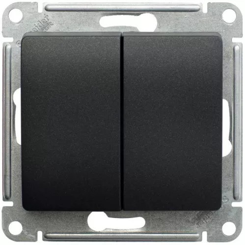Механизм переключателя 2-кл. СП Glossa 10А IP20 (сх. 6) 10AX антрацит SchE GSL000765