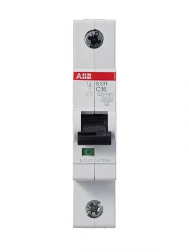 Выключатель автоматический модульный 1п C 16А 6кА S201 C16 ABB 2CDS251001R0164 фото 4