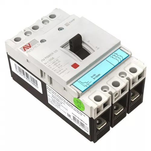 Выключатель автоматический 3п 125А 35кА AV POWER-1/3 TR AVERES EKF mccb-13-125-TR-av фото 4