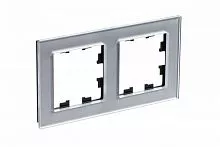 Рамка 2-м AtlasDesign Nature стекло алюм. SchE ATN320302