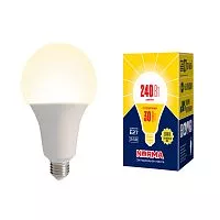 LED-A95-30W/3000K/E27/FR/NR Лампа светодиодная. Форма "A", матовая. Серия Norma. Теплый белый свет (3000K). Картон. ТМ Volpe