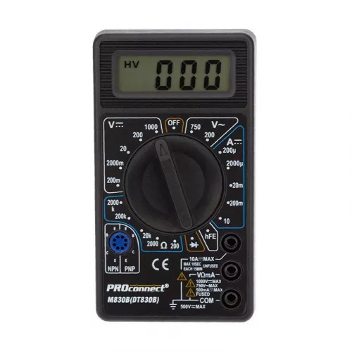Мультиметр портативный M830B(DT830B) PROCONNECT 13-3011