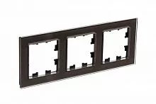 Рамка 3-м AtlasDesign Nature стекло мокко SchE ATN320603