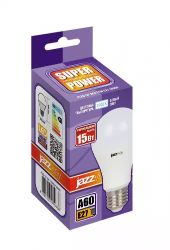 Лампа светодиодная PLED- SP A60 15Вт E27 4000К 230/50 JazzWay 5019638 фото 2