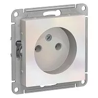 Механизм розетки 1-м СП AtlasDesign 16А без заземл. жемчуг SchE ATN000441