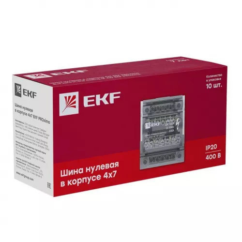Шина нулевая в корпусе 4х7 EKF sn0-4x7 фото 2