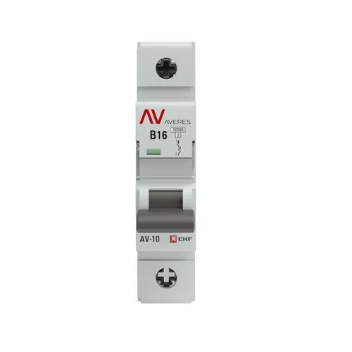 Выключатель автоматический модульный 1п B 16А 10кА AV-10 AVERES EKF mcb10-1-16B-av фото 2