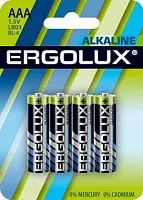 Элемент питания алкалиновый LR03 BL-4 LR03 BL-4 1.5В Alkaline (блист.4шт) Ergolux 11744