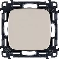 Механизм выключателя 1-кл. СП Valena Allure 10А IP20 250В 10AX с лиц. панелью безвинт. зажимы сл. кость Leg 752801