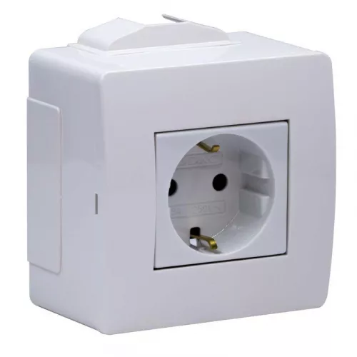 Коробка 1-м ОП PDD-N60 16А IP00 с заземл. с силовой роз. BRAVA 2мод. бел. DKC 10482 фото 2 Коробка 1-м ОП PDD-N60 16А IP00 с заземл. с силовой роз. BRAVA 2мод. бел. DKC 10482 фото 2