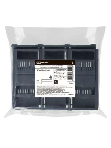 Заглушка клеммная короткая 3Р ЗКК-1 IP20 для ВА89-32/33/35 TDM (комплект 2 шт.) фото 8