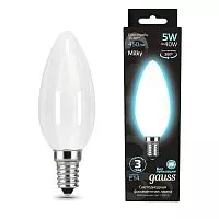 Лампа светодиодная Black Filament Свеча E14 5Вт 4100К OPAL Gauss 103201205