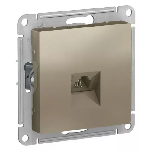 Механизм розетки телефонной 1-м СП AtlasDesign RJ11 шампань SchE ATN000581 Механизм розетки телефонной 1-м СП AtlasDesign RJ11 шампань SchE ATN000581