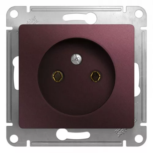 Механизм розетки 1-м СП Glossa 16А IP20 без заземл. баклажан. SchE GSL001141 Механизм розетки 1-м СП Glossa 16А IP20 без заземл. баклажан. SchE GSL001141