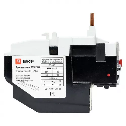 Реле тепл. РТЭ 2355 30-40А EKF rel-2355-30-40 фото 6 Реле тепл. РТЭ 2355 30-40А EKF rel-2355-30-40 фото 6