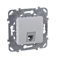 Механизм розетки телеф. СП Unica 1хRJ11-4вход бел. SchE MGU5.492.18ZD