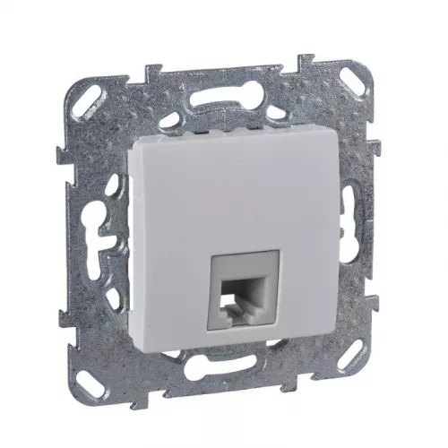 Механизм розетки телеф. СП Unica 1хRJ11-4вход бел. SchE MGU5.492.18ZD