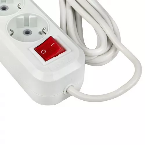 Удлинитель 4х5м с заземл. 16А IP20 "Эксперт" 3.5кВт ПВС 3х1 с выкл. EKF UBA16-310-4-05i фото 3