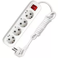 Удлинитель 4х2м с заземл. 16А IP20 S-304 с выкл. ПВС 3х1 UNIVersal 9634419