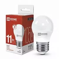 Лампа светодиодная LED-ШАР-VC 11Вт 230В E27 4000К 990лм IN HOME 4690612020617