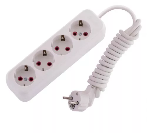 Удлинитель 4х2м с заземл. 16А IP20 LEZARD 720-0402-401