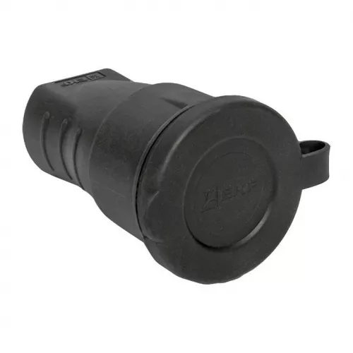 Розетка переносная PROxima 16А IP44 230В 2P+PE с защ. крышкой каучук EKF RPS-012-16-230-44
