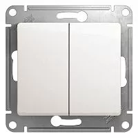 Механизм выключателя 2-кл. СП Glossa 10А IP20 (сх. 5) 10AX перламутр SchE GSL000651