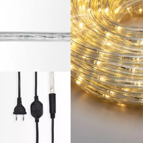 Шнур светодиодный Дюралайт фиксинг 2Вт 24LED/м тепл. бел. 20м Neon-Night 121-326-20 фото 3