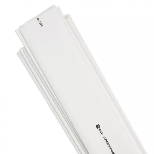 Трубка термоусадочная ТУТ нг 20/10 бел. 1м (уп.50м) PROxima EKF tut-20-w-1m