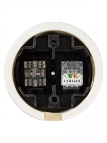 Розетка телефонная RJ11 + компьютерная RJ45 сл. кость «Болонь» TDM фото 5